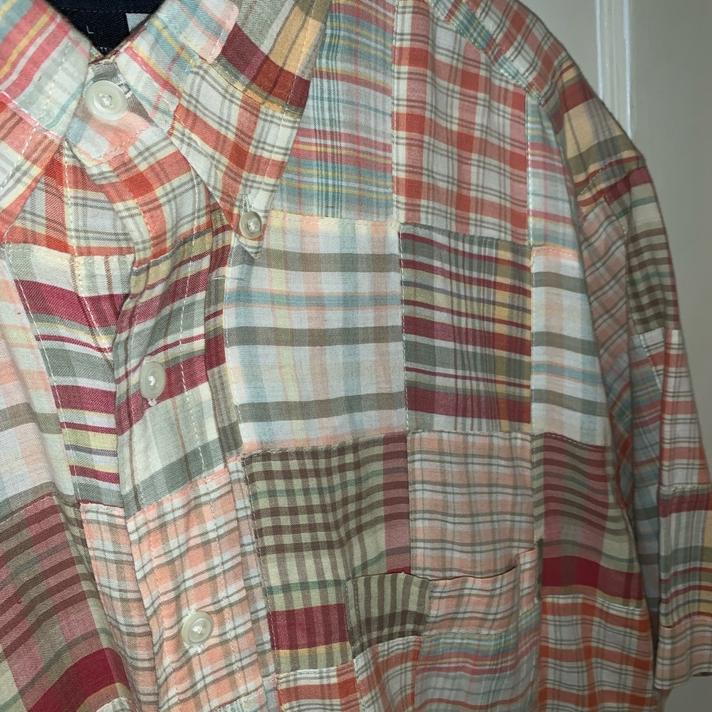 Brooks Brothers Patchwork Shirt Size Large - image 2